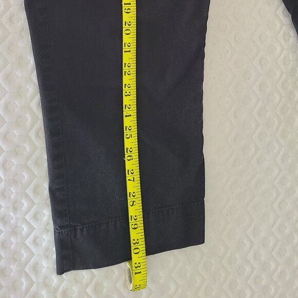 ANN TAYLOR LOFT BLACK CAPRI PANTS - STYLE: JULIE - SIZE 4 - Picture 9 of 15